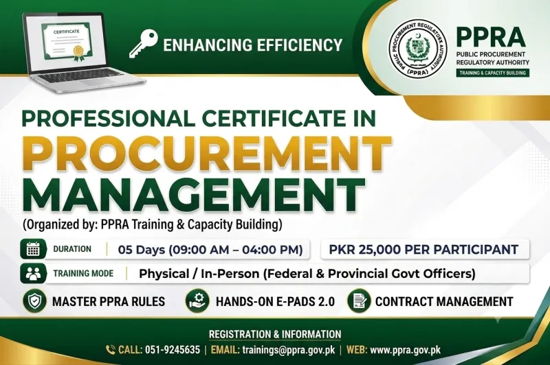(17-21 Aug) Professional Certificate In Procurement Management